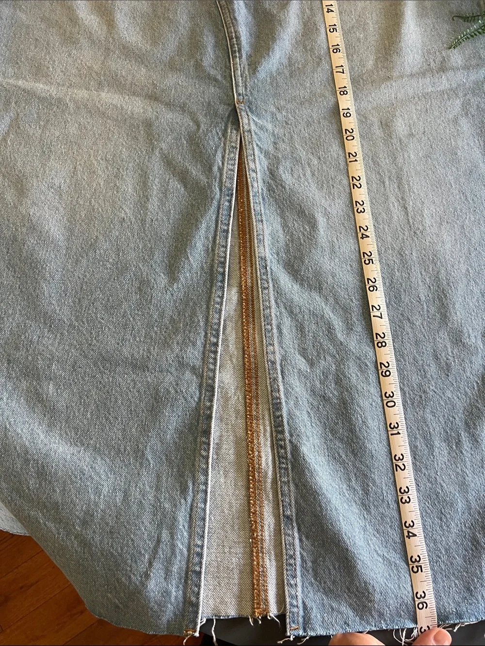 Madewell Light Blue Relaxed Denim Skirt